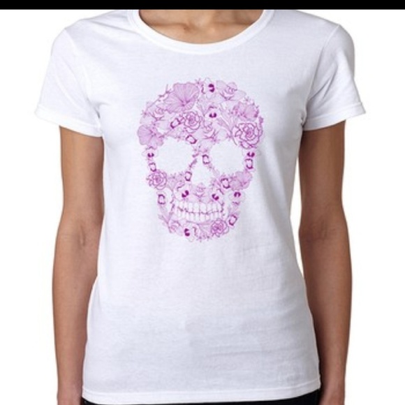 port and company Tops - 💀 👕 Skull flower T-shirt Woman's XXL. 🌺 |•EUC•|